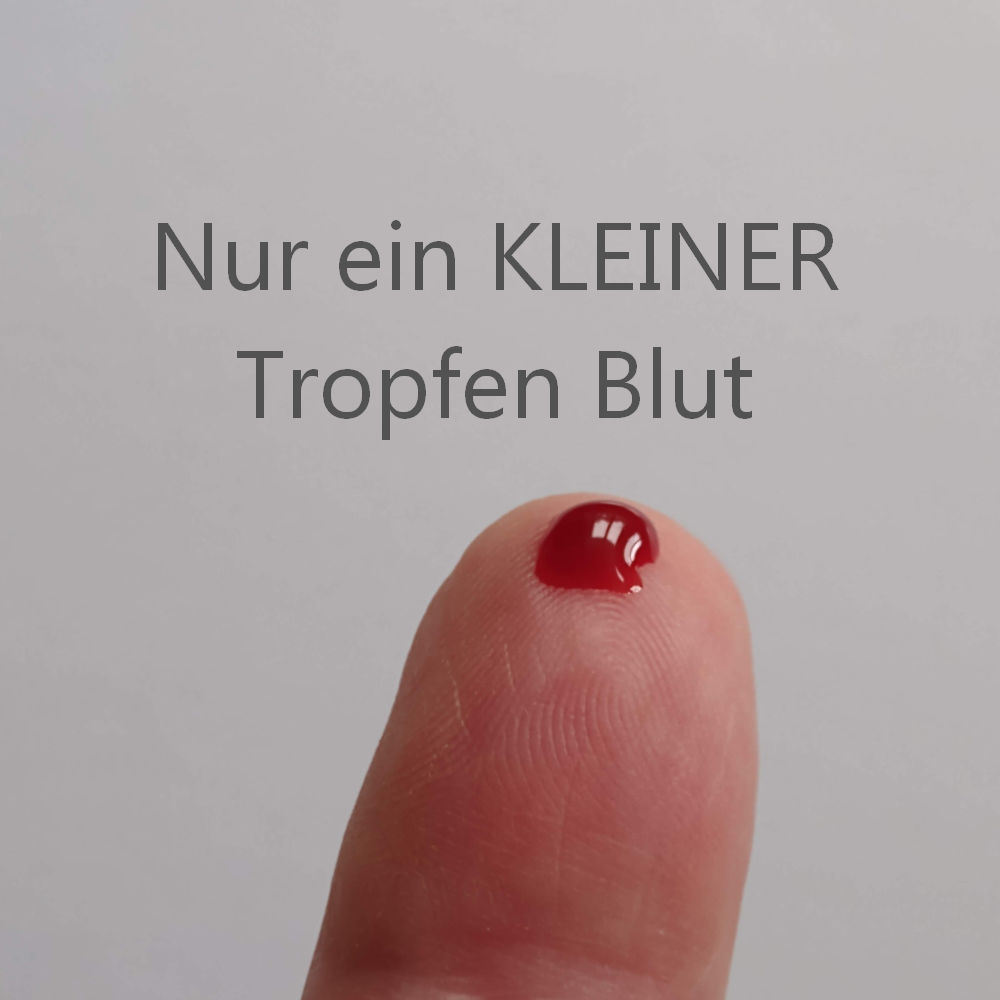 nur ein kleiner Tropfen Blut